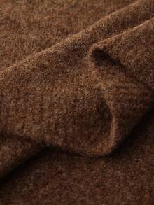 Manfinity CityGents Men's Retro Design Knit Sweater, Fashionable For Autumn/Winter, Long Sleeve Top - Brown - View 7