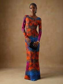 Vesra 优雅长袖A字连衣裙，经典新款初秋时尚