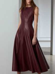 Aveloria Modichic Elegant & Stylish Sleeveless Dress With Waist Cinching Design, Flattering & Slimming