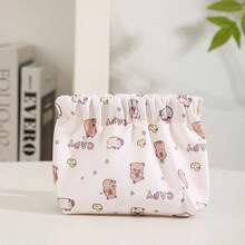 1pc New Snap Closure Storage Pouch For Sanitary Napkin, Lipstick, Keys, Cosmetics, Cables, Portable Compact Organizer Bag,Boho Vibes - New Storage Coin Purse - View 22