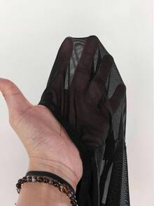 Y2K Amplova Christmas New Year Thanksgiving Party Black Elegant Women's Rhinestone Studded Bodysuit, Backless Sexy Halter Neck, Suitable For Party, Autumn/Winter, Christmas Party Bodysuit Romper Mesh Bodysuit Rhinestone Bodysuit - Black - View 8