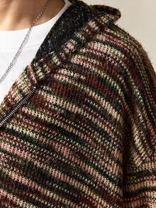 ROMWE MEN Street Life Áo khoác trùm đầu có khóa kéo cổ điển thường ngày dành cho nam, Thu/Đông - Nhiều màu - Xem 3