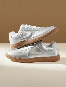 CUCCOO EASI 女士银色简约休闲运动鞋 - 銀色 - 查看 6