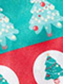 PETSIN 1 件红绿条纹可爱印花宠物背心，适合猫狗，圣诞节 - 彩色 - 查看 10