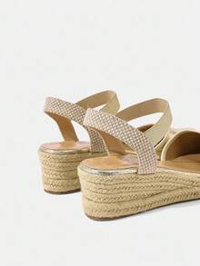 Styleloop Women's Casual Slip-On Platform Shoes, Versatile & Comfortable For Everyday Wear - Gold - View 5