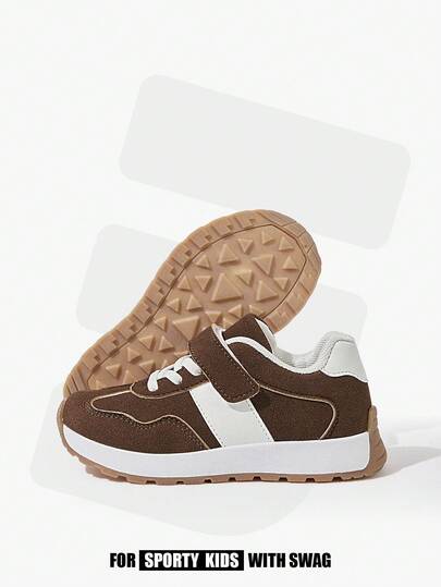 JNSQ 1 Pair Classic Retro Design Unisex Children Sports Shoes, Versatile Running, Tennis, Student Shoes For Back To School Season