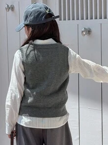 DAZY Tween Girls V-Neck Sweater Vest