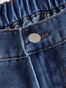 SHEIN MOD Plus Size Women Loose Fit Pockets Flared Leg Casual Versatile Jeans/Winter