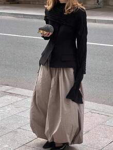 Siren Gaze 2025新款女士休闲格纹抽绳腰宽松裤 - 女士秋装、女士秋装和女士冬装。别致的波西米亚哈伦阔腿裤，复古风情，通勤、派对、外出、商务休闲和日常穿着的完美之选 - 彩色 - 查看 4