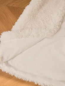 GENKIRA French Retro Thickened Faux Fur Collar Belted Windbreaker Jacket - White - View 7