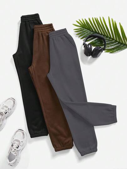 Easithlete 纯色羊毛运动裤冬季女装