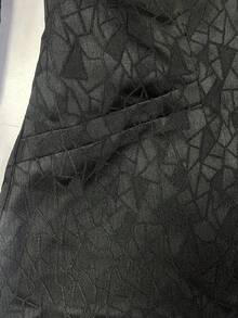 Franclia Women's Elegant Black Textured Suit Collar, Waist Slim Fit, Three-Quarter Sleeves Women's Jacket, Women's Suit Thin Jacketfall Clothes For Women Autumn  Winter Winter Clothes For Women Winter Clothes  Christmas New Year  Party Graduation Prom Cosplay Elegant Casual Luxury Going Out  Winter Winter Clothes For Women Elegant Fashionable Casual Commuting Business Office Daily Leisure All-Match Temperament Urban Teacher Professional Attire