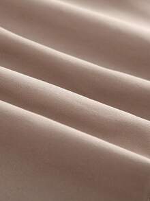 Baby Girl Solid Color Casual Simple Stylish Long Winter Coat - Camel - View 5