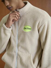 TOKVUE Men Outerwear Co-Ords Men Co Ord Set Cream Outfit Men Men Cream Lounge Set Men 2 Pieces Set Two Pieces Men, Fall/Winter Clothes - Khaki - View 6