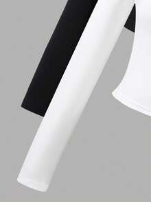 SHEIN 适合青少年女孩春秋装的合身小马印花拉链夹克 - 彩色 - 查看 5