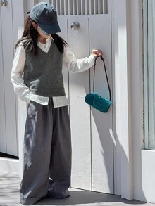 DAZY Tween Girls V-Neck Sweater Vest