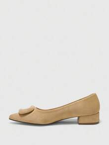 CUCCOO BIZCHIC New Vintage Fashion Versatile Minimalist Commuter Shoes For Women - Apricot - View 3