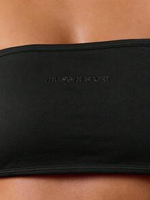 Musera Sport 抹胸运动文胸 无缝运动服 普拉提 健身房 沙漠跑者健身 - 黑色 - 查看 6