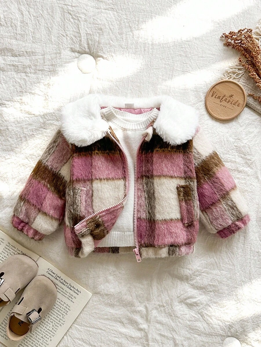SHEIN Baby Girls Jackets - Multicolor - View 1
