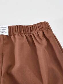 Sparklyn 2 件套青少年女孩字母印花连帽卫衣 + 绿色工装裤休闲街头风格服装，秋冬 - 彩色 - 查看 5