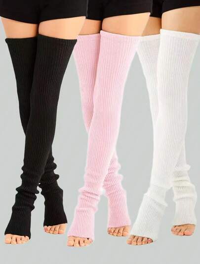 Kawaii 3 Paar Damen Stulpen Set