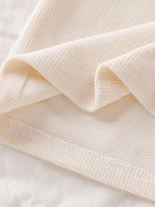 4件套女童少女远红外加热纹理面料长袖上衣和裤子内衣套装，基本款，适合秋冬季