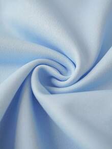 DORA | SHEIN 2件套年轻女孩休闲卡通图案圆领长袖运动衫和裤子针织套装 - 藍色 - 查看 8