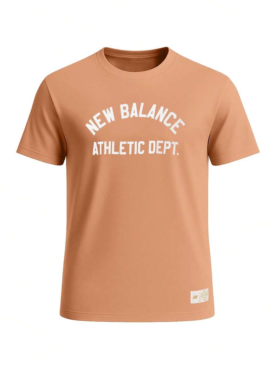 New Balance Men's T-Shirts Brown - Brown - View 1