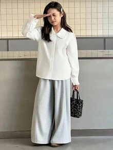 DAZY 女童梭织领衬衫 - 白色 - 查看 8
