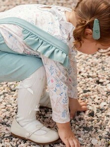 Vintaside Kids Set de 2 piezas de ropa nueva de otoño para niñas bebé, blusa de manga larga con cuello redondo y estampado de conejo, y vestido de tirantes suelto con diseño de lazo, lindo y de moda para salidas y fiestas de cumpleaños