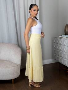 Melissa Matos Váy sọc thường ngày cho nữ - Màu vàng - Xem 6