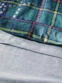 NEON BLANC Men's Plaid Hooded Sweatshirt, Halloween, For Fall Winter,Stretchy, Long Sleeve Top - Blue - View 7