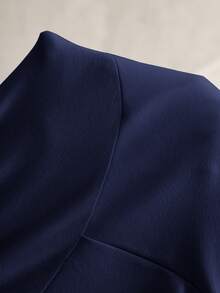 MaterniWear Einfarbige, verstellbare Umstandshose - marineblau - Übersicht 9
