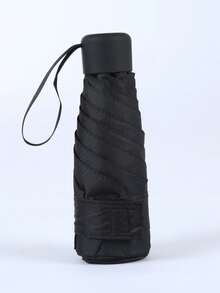 1 szt. Mini parasol kieszonkowy chroniący przed słońcem i deszczem, odporny na promieniowanie UV, składany i przenośny do szkoły, biura, gospodarstwa domowego, podróży, jako dodatek do przyborów szkolnych - Wielokolorowe - Zobacz 14