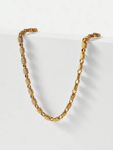 MOTF PREMIUM 18K镀金手工链条手链 - 金黃色 - 查看 7