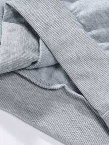 PAVTROS Men Street-Style Popular INS Matching LA Flocking Thermal Lined Hoodie & 2 In 1 Double Waistband Zipper Leg Pants, Suitable For Outdoor Music Festivals, Nightclubs, Bars, Gifts For Boyfriends/Husbands, Anniversary Gifts, Light Gray Sweatsuit, Perfect Gift For Boyfriend, Highly Fashionable For Streetwear, Campus Outfits & Halloween, Fall Clothes - Light Grey - View 7