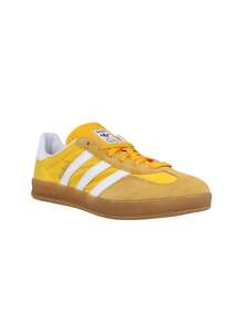 Adidas Giày thể thao trong nhà Gazelle dành cho nam, cổ cao, màu vàng/trắng mây/vàng nhạt IE6606 - Vàng nhạt / Trắng mây / Gần như vàng - Xem 2