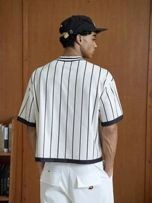 TOKVUE 男士 T 恤棒球衫 23 球衣衬衫男士棒球服棒球球衣细条纹棒球衫 - 彩色 - 查看 2