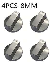 4Pcs 6MM/8MM Gas Hob Knobs Silver Cooker Hob Knobs Universal Gas Stove Knobs Metal Gas Hob Switch For Kitchen Cooker Gas Stove Oven Cooktop - Silver - View 11