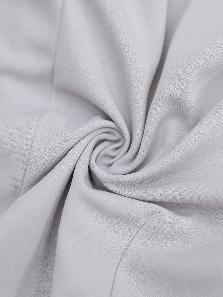 Women's Solid Color Elastic Waist Skinny Casual Pants Grey Pants Cut Out Pants Bodycon Jumpsuit Grey Two Piece Set Fall Clothes For Women Trousers Women's Pants Trousers For Women Women's Leggings