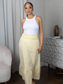Melissa Matos Body tank unicolor - Blanco - Ver 1