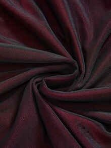 ROMWE Váy lưới kim loại mặt thánh giá Gothic cỡ lớn - Màu Đỏ Sâu - Xem 4