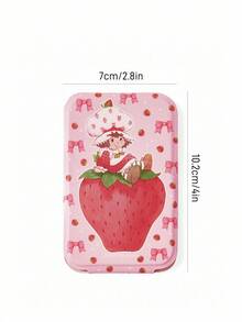 Strawberry Shortcake X SHEIN Cartoon Figure Graphic Mirrors,Gift Ideas - Baby Pink - View 4