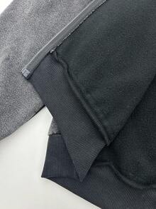 TOKVUE 男式拉链前口袋保暖内衬连帽运动衫，秋冬 - 黑色 - 查看 8