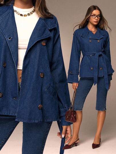 Avantive เสื้อโค้ท/แจ็คเก็ตยีนส์แขนยาวฟอกสีน้ำเงินสไตล์คาวเกิร์ลสำหรับฤดูใบไม้ร่วงและฤดูหนาว ฮาโลวีน คริสต์มาส ปีใหม่ ออกไปข้างนอก รับปริญญา งานพรอม หรูหรา สง่างาม ทางการ หรูหรา เก๋ไก๋ ธุรกิจ ชุดลำลอง/ชุดสำหรับใส่ไปคอนเสิร์ตคันทรี/ชุดคลับ เซ็กซี่/สไตล์ตะวันตก/ชุดทำงาน/สตรีทแวร์/วินเทจ/เทศกาล/ค็อกเทล/เรฟ/พรอม/ฮาวาย/สนามบิน/ตลก/เบสิก/ชุดใส่ไปทานบรันช์/สไตล์ Y2K/บอดี้คอน/สไตล์ Old Money/โบสถ์/งานคืนสู่เหย้า/เรียบร้อย/ปาร์ตี้/สุภาพ/ออกเดทตอนกลางคืน/แขนยาว/ผ้ายีนส์/ฟอกสีน้ำเงิน