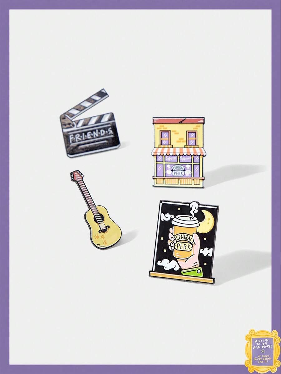 FRIENDS X SHEIN Women's Brooch - Multicolor - View 1