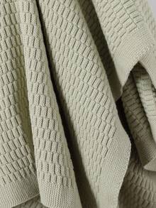 Macacão de Tricô com Gola Alta de Manga Longa para Bebês Meninos, com Pé, Confortável para Recém-Nascidos, Adequado para Uso Diário, Interno e Externo, Cinza e Cinza Escuro, Outono/Inverno