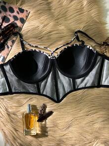 Bare Chapter 1件女士豹纹钢圈文胸 - 彩色 - 查看 7