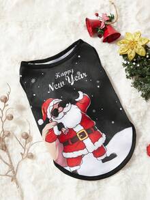 PETSIN 1pc Santa Claus Pet Tracking Harness, Christmas - Multicolor - View 2