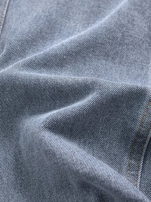 Fustă neagră nouă, la modă, cu croială lejeră, spălată, moale, casual, funcțională, cu buzunar, pentru fete preadolescente, respirabilă, potrivită pentru purtare zilnică, primăvară/vară 2025 - Noutăți